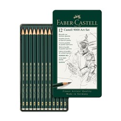 501607 - FABER CASTELL PENCILS Graphite Artist Pencils Tin12